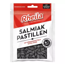 RHEILA Salmiak pastilės be cukraus, 90 g