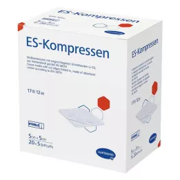 ES-KOMPRESSEN sterilus 5x5 cm 12 pak., 20X5 vnt