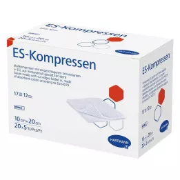 ES-KOMPRESSEN sterili 10x20 cm 12 kartų didelė pakuotė, 20x5 vnt