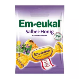 EM-EUKAL Sage Honey Saldainiai su cukrumi, 75 g