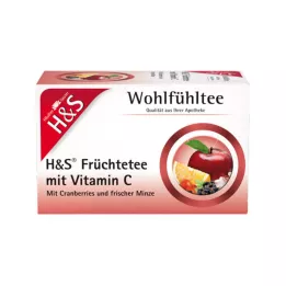 H&amp;S vaisiai su vitamino C filtravimo maišeliais, 20X2,7 g