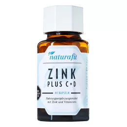 NATURAFIT Zinc Plus C+D kapsulės, 90 vnt