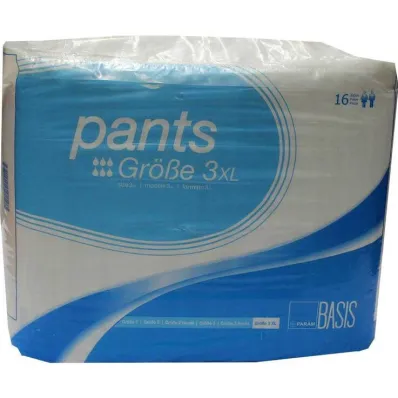 Param Pants Basic Dydis 3 XL, 16 vnt Param Pants Basic Dydis 3 XL, 16 vnt