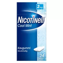 NICOTINELL Kramtomoji guma Cool Mint 2 mg, 24 vnt