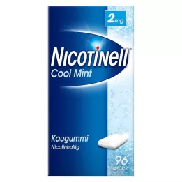 NICOTINELL Kramtomoji guma Cool Mint 2 mg, 96 vnt