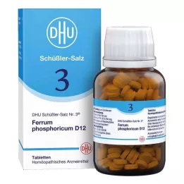 BIOCHEMIE DHU 3 Ferrum phosphoricum D 12 tabletės, 420 vnt