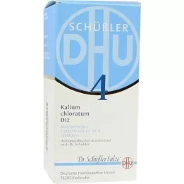 BIOCHEMIE DHU 4 Potassium chloratum D 12 tablečių, 420 vnt