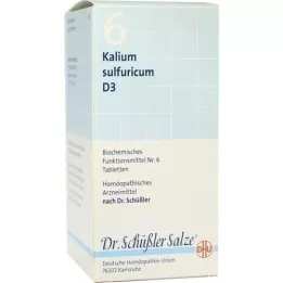 BIOCHEMIE DHU 6 potassium sulfuricum D 3 tabletės, 420 vnt
