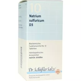BIOCHEMIE DHU 10 Natrum sulfuricum D 3 tablečių, 420 vnt