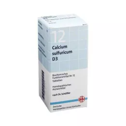 BIOCHEMIE DHU 12 Calcium sulfuricum D 3 tablečių, 420 vnt