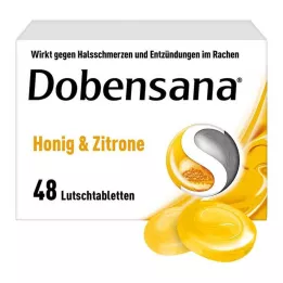 DOBENSANA Medaus ir citrinos skonio. 1,2 mg/0,6 mg lut., 48 vnt