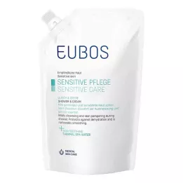 EUBOS SENSITIVE Dušas &amp; Kremo papildymo buteliukas, 400 ml