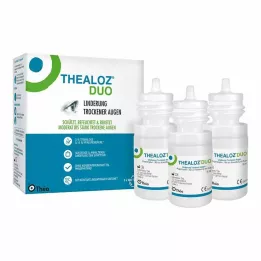 THEALOZ Duo akių lašai, 3X10 ml