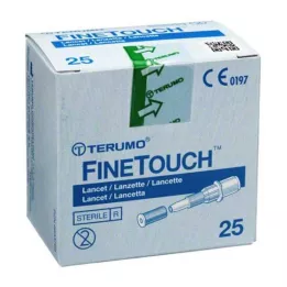 TERUMO FineTouch vienkartiniai lancetai, 25 vnt
