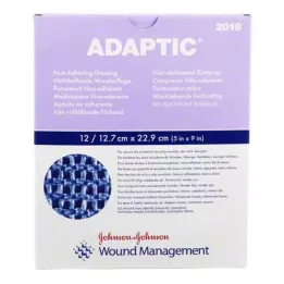 ADAPTIC 12,7x22,9 cm drėgnas žaizdos tvarstis, 12 vnt