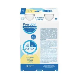 Fresubin Protein Energy Drink Vanilla geriamasis buteliukas, 6X4X200 ml