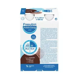 FRESUBIN PROTEIN Energija DRINK Šokoladinis gėrimo butelis 6X4X200 ml