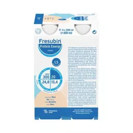 FRESUBIN PROTEIN Energija DRINK Riešutų gėrimo butelis, 4X200 ml