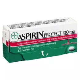 ASPIRIN Protect 100 mg skrandyje neirios tabletės, 42 vnt