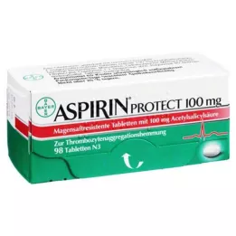 ASPIRIN Protect 100 mg skrandyje neirios tabletės, 98 vnt