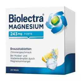 BIOLECTRA Magnis 243 mg forte Lemon Br.-Tabl., 20 vnt