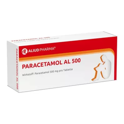 PARACETAMOL AL 500 tablečių, 20 vnt PARACETAMOL AL 500 tablečių, 20 vnt