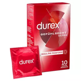 DUREX Tikro jausmo ultra prezervatyvai, 10 vnt