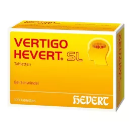 VERTIGO HEVERT SL Tabletės, 100 vnt