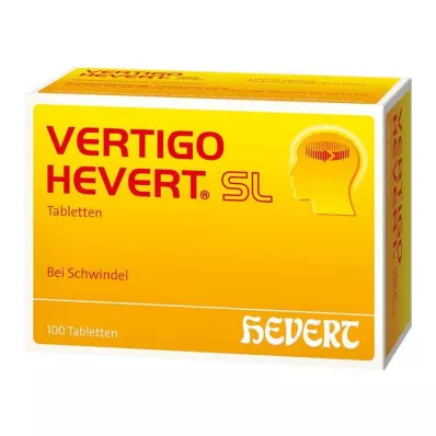 VERTIGO HEVERT SL Tabletės, 100 vnt VERTIGO HEVERT SL Tabletės, 100 vnt