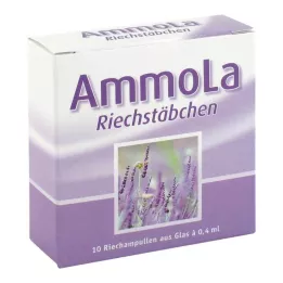 AMMOLA Uosto buteliukai su kvapiosiomis lazdelėmis, 10X0,4 ml