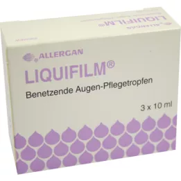 LIQUIFILM Drėkinamieji akių priežiūros lašai, 3X10 ml