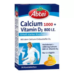 ABTEI Osteo Vital Citrus kramtomosios tabletės, 30 vnt
