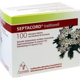 SEPTACORD tradiciškai dengtos tabletės, 100 vnt