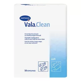 VALACLEAN minkštos vienkartinės skalbimo pirštinės, 15 vnt