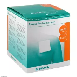 ASKINA Marlės kompresai 10x20 cm sterilūs, 25X2 vnt