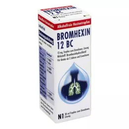 BROMHEXIN 12 BC Geriamieji lašai, 30 ml