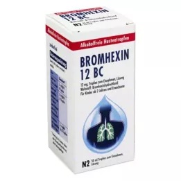 BROMHEXIN 12 BC Geriamieji lašai, 50 ml