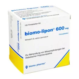 BIOMO-lipon 600 mg plėvele dengtos tabletės, 100 vnt