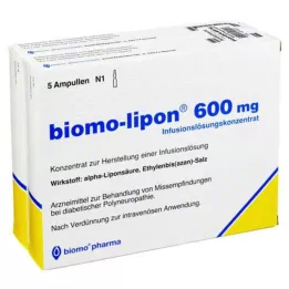 BIOMO-liponas 600 mg ampulės, 10 vnt