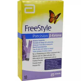 FREESTYLE Tikslios ß-ketonų kraujo ketonų tyrimo juostelės, 10 vnt