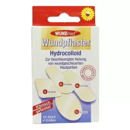 WUNDPFLASTER Hidrokoloidas 4 dydžiai, 10 vnt