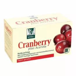 CRANBERRY ACEROLA Baders filtrų maišeliai, 20 vnt