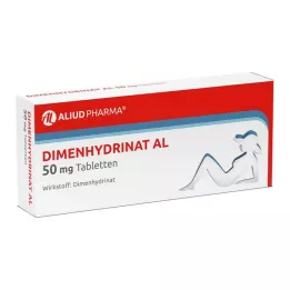 DIMENHYDRINAT AL 50 mg tabletės, 20 vnt