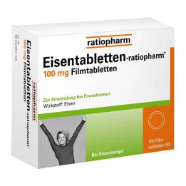EISENTABLETTEN-ratiopharm 100 mg plėvele dengtos tabletės, 100 vnt