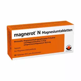 MAGNEROT N magnio tabletės, 50 valandų