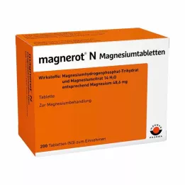 MAGNEROT N Magnio tabletės, 200 vnt