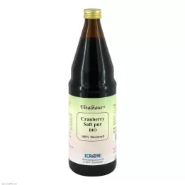 CRANBERRY SAFT pur Bio Vitalhaus, 750 ml