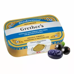 GRETHERS Juodųjų serbentų sidabras zf.Past.Tin, 110 g