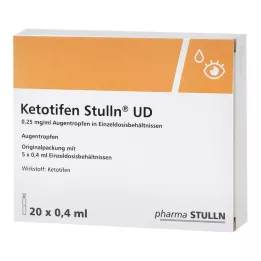 KETOTIFEN Stulln UD Vienos dozės akių lašai, 20X0,4 ml
