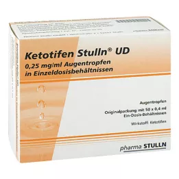 KETOTIFEN Stulln UD Vienos dozės akių lašai, 50X0,4 ml